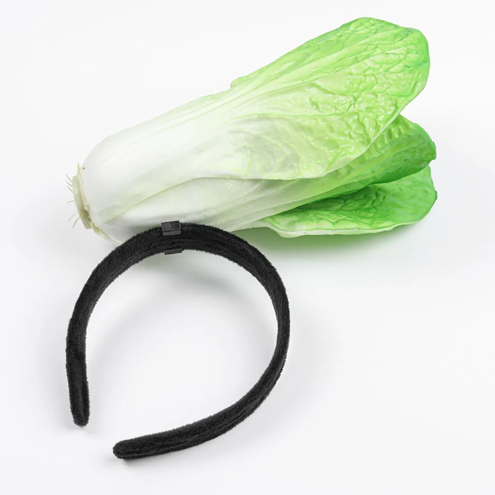 

2 шт., повязка для волос с китайской капустой, эластичная 3D повязка на голову с овощами, забавная вечеринка, обруч для волос для косплея, головные уборы для взрослых и детей