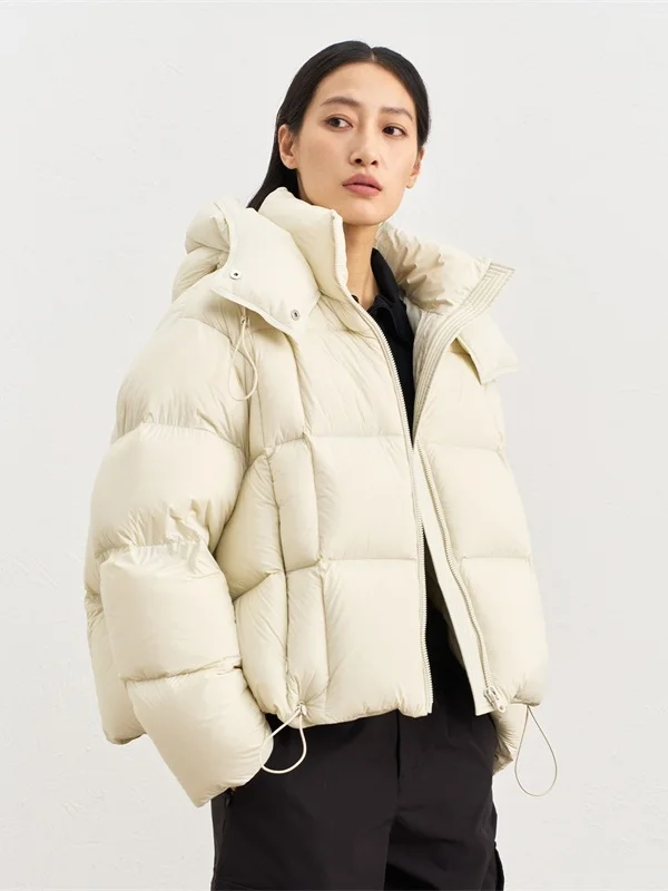 

Женская утепленная короткая пуховая куртка-пуховик 95% пух, повседневная, универсальная, ветрозащитная, теплая