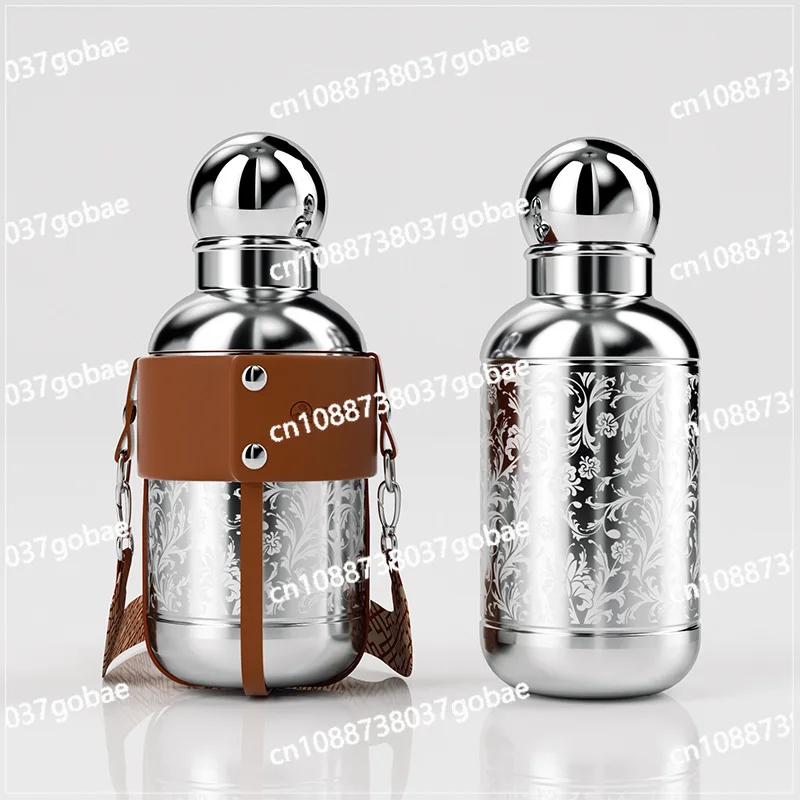 Meike Fashion Thermos Cup Girls High Value Portable Strap, Water Cup 316 Stainless Steel High-end Kettle