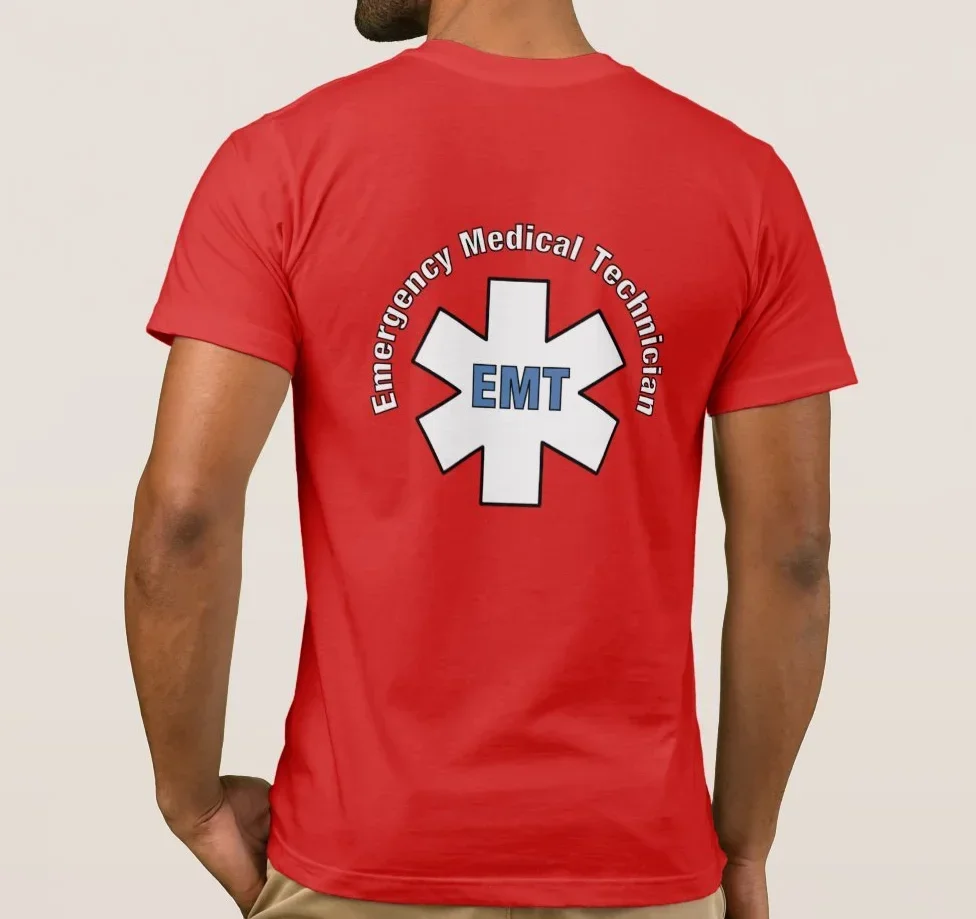Emergency Paramedic EMT Star of Life Symbol T-Shirt 100% Cotton O-Neck Short Sleeve Summer Casual Mens T-shirt Size S-3XL