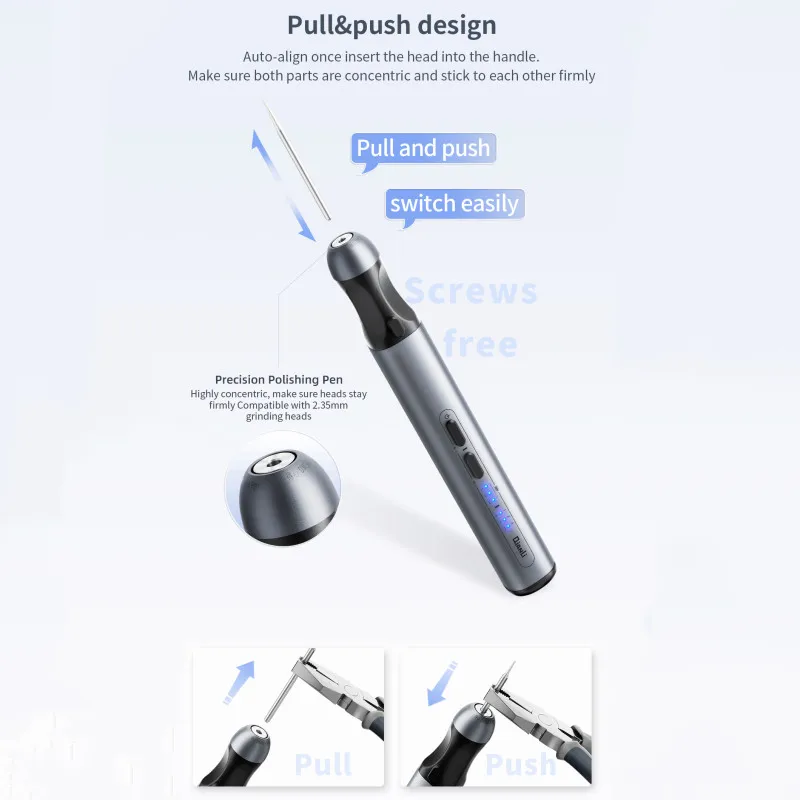 

Qianli iHandy DM460-K Интеллектуальная полировальная ручка для ремонта телефонов Беспроводная высокоточная быстрое крепление Инструменты для разборки