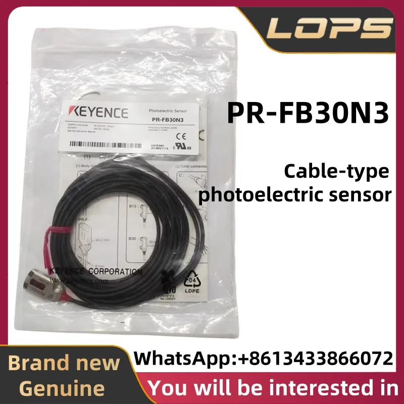 PR-FB30N3 مستشعر كهروضوئي أصلي جديد من كابل KEYENCE، كمية كبيرة في المخزون، مرحبا بكم في التشاور.
