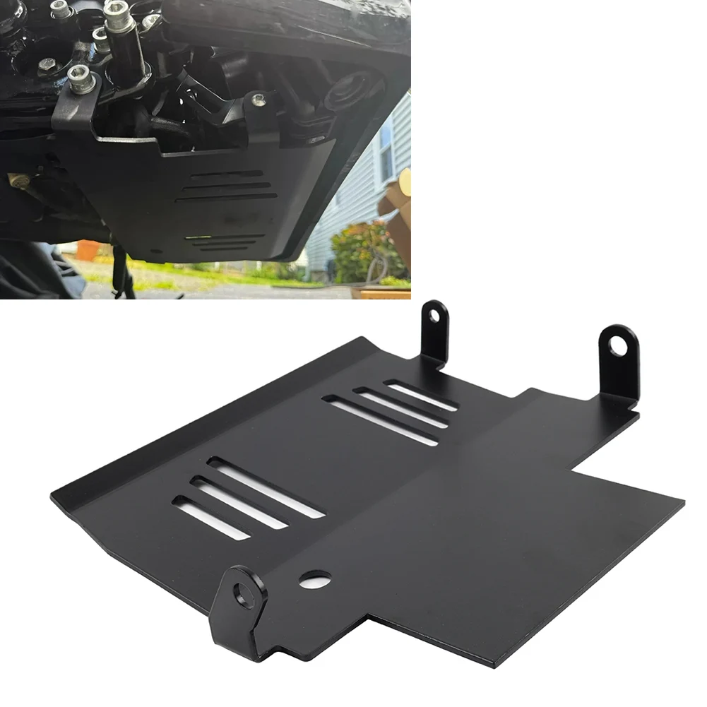 Motorbike Skid Plate Lower Engine Chassis Protector Cover For Harley CVO Road Glide FLTRXSE FLTRX FLHXSE 2024-up Aluminum Black