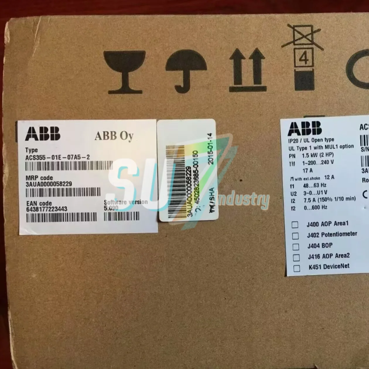 ACS355-01E-07A5-2 ACS355-01E-09A8-2 周波数コンバータ 倉庫に新入荷