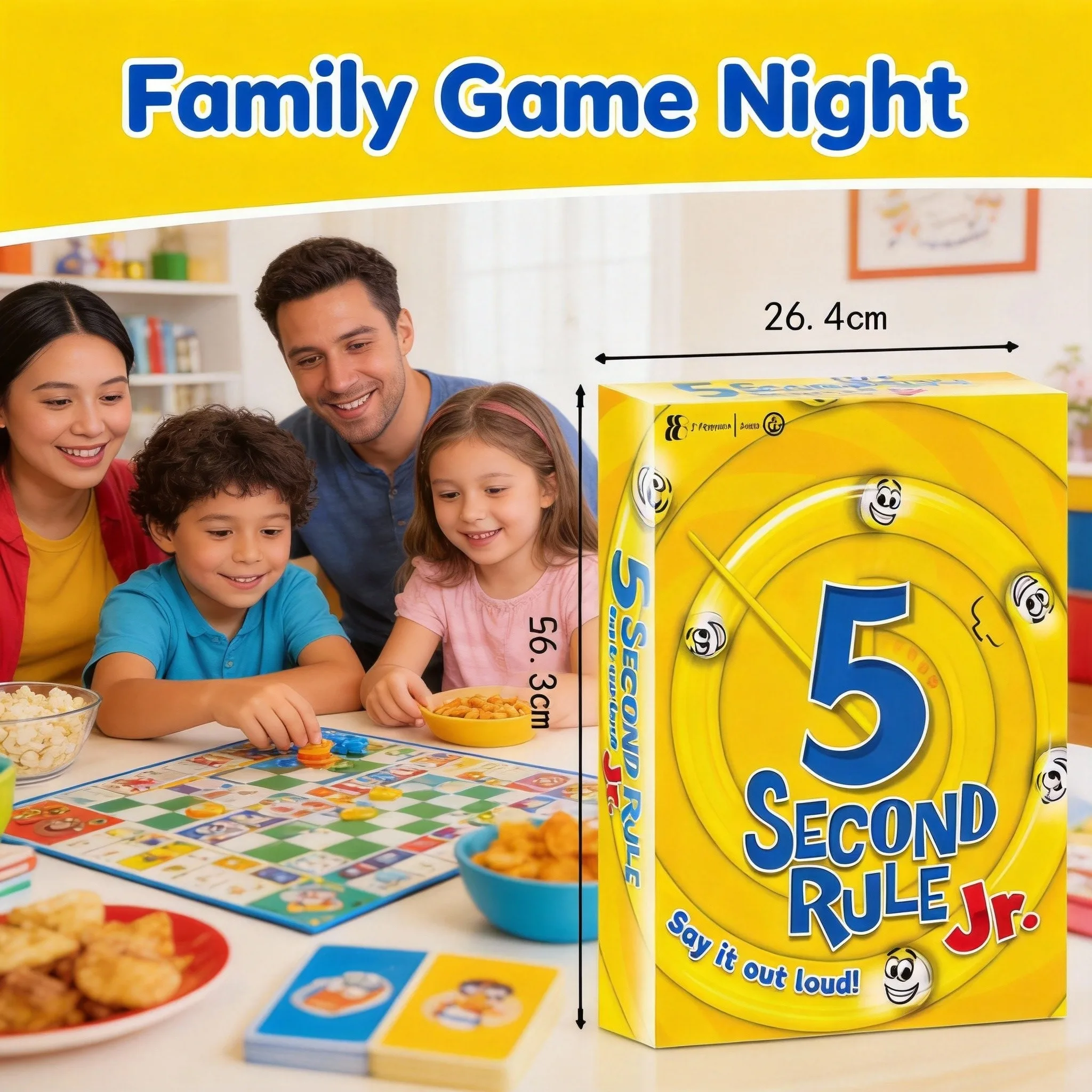 

Настольная игра для экспорта, английская версия, настольная игра-головоломка, 5 секунд, 5-секундное правило, быстрая игра для вечеринок