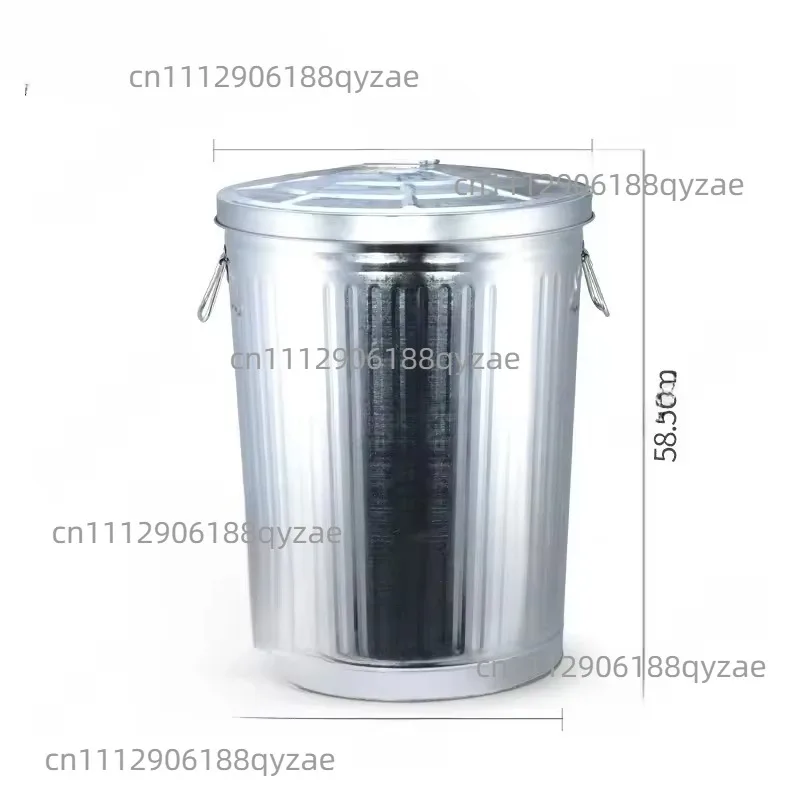 75L/45L/35L Large Outdoor Trash Can with Lid, Industrial Sanitation Peel Box