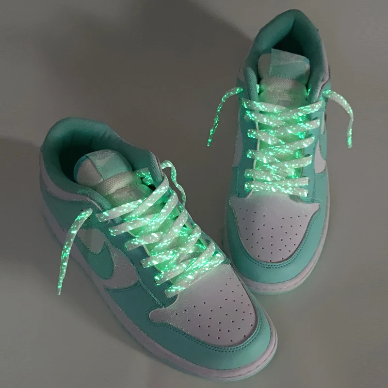 1 Pair Luminous Shoe Laces Glowing Fluorescent Shoelaces For Sneakers Flat Lace Shoes Boot Shoelace 120/140/160CM