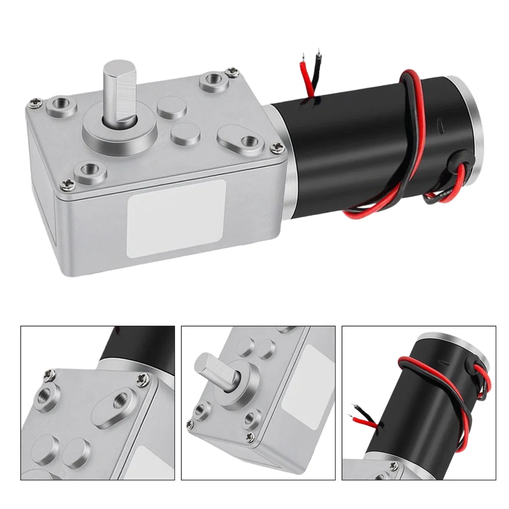1pc DC 12V 5RPM Reversible For Worm Gear Motor Turbine Electric Motor 5840-31zy For Lifting Pan-tilt Transmission Equipment