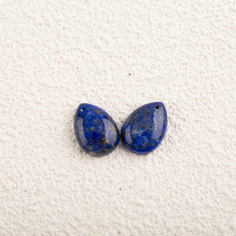 

Blue Lapis Lazuli Water Drop shape Charms Jewelry Earrings Beads for Jewelry Handmade Natural Jewelry 22x12x4mm 4.6g