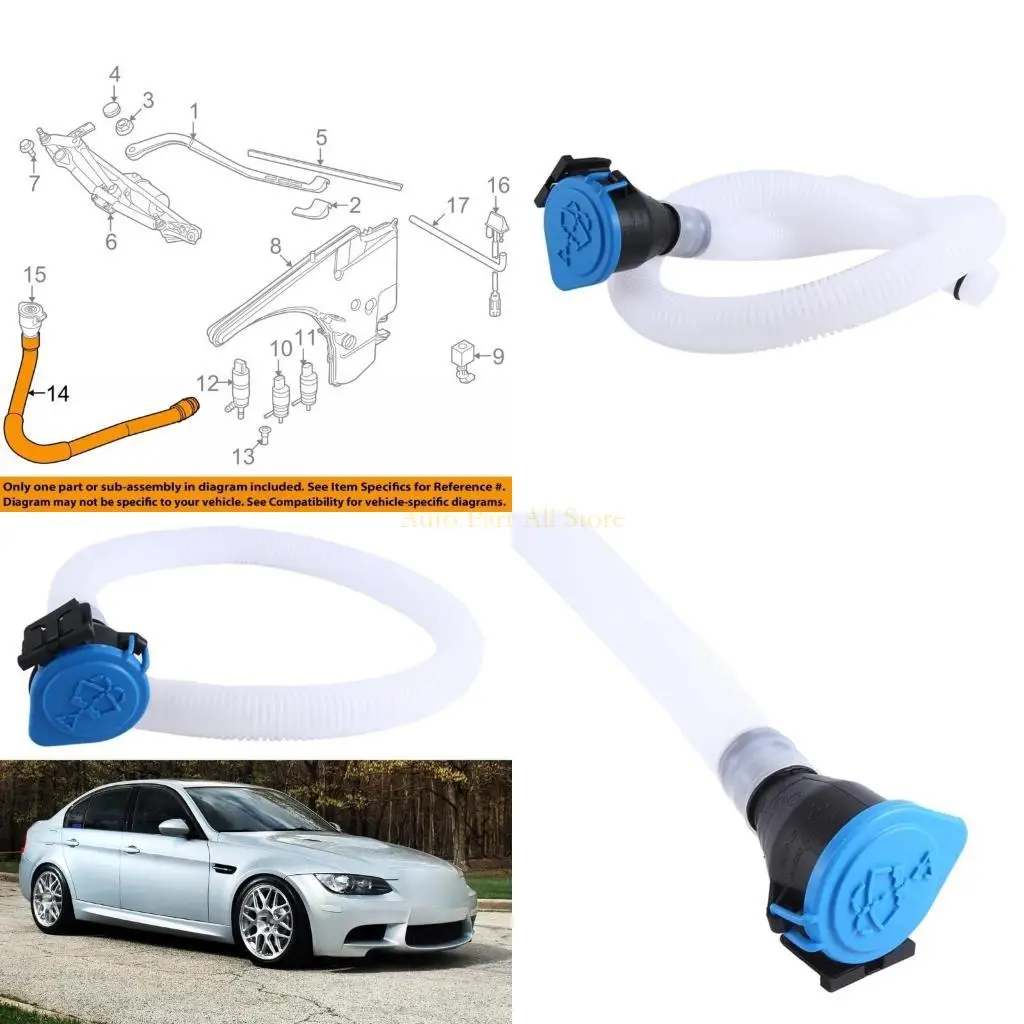 

J0MA Windshield Filler Pipe for E90 E91 328i 316i 318D 330D Replace 61667135409