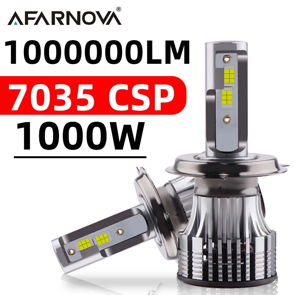 1000000LM 1000W H7 LED Canbus H11 H8 H9 H1 9005 9004 9007 9012 LED Car Headlight 7035 CSP Bulb Auto Fog Light Motorcycle 12V