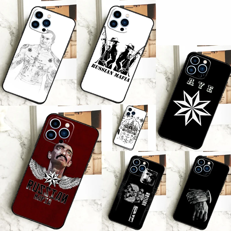 Russian Mafia Phone Case For iPhone 11 12 13 14 16 15 Pro Max Mini 7 8 Plus X XR XS Max Cover