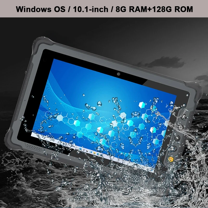 Tablet robusta con sistema operativo Windows 11, CPU N100, 8G+128G, escáner 2D, red 4G, pantalla de 1000 nits para oficina exterior, tablet PC industrial.