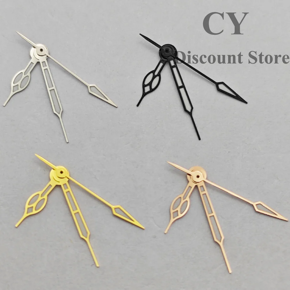 ساعة ريتشوس NH35 فضي/أسود/ذهبي/ذهبي وردي عقارب خضراء مضيئة تناسب حركة NH35 NH36