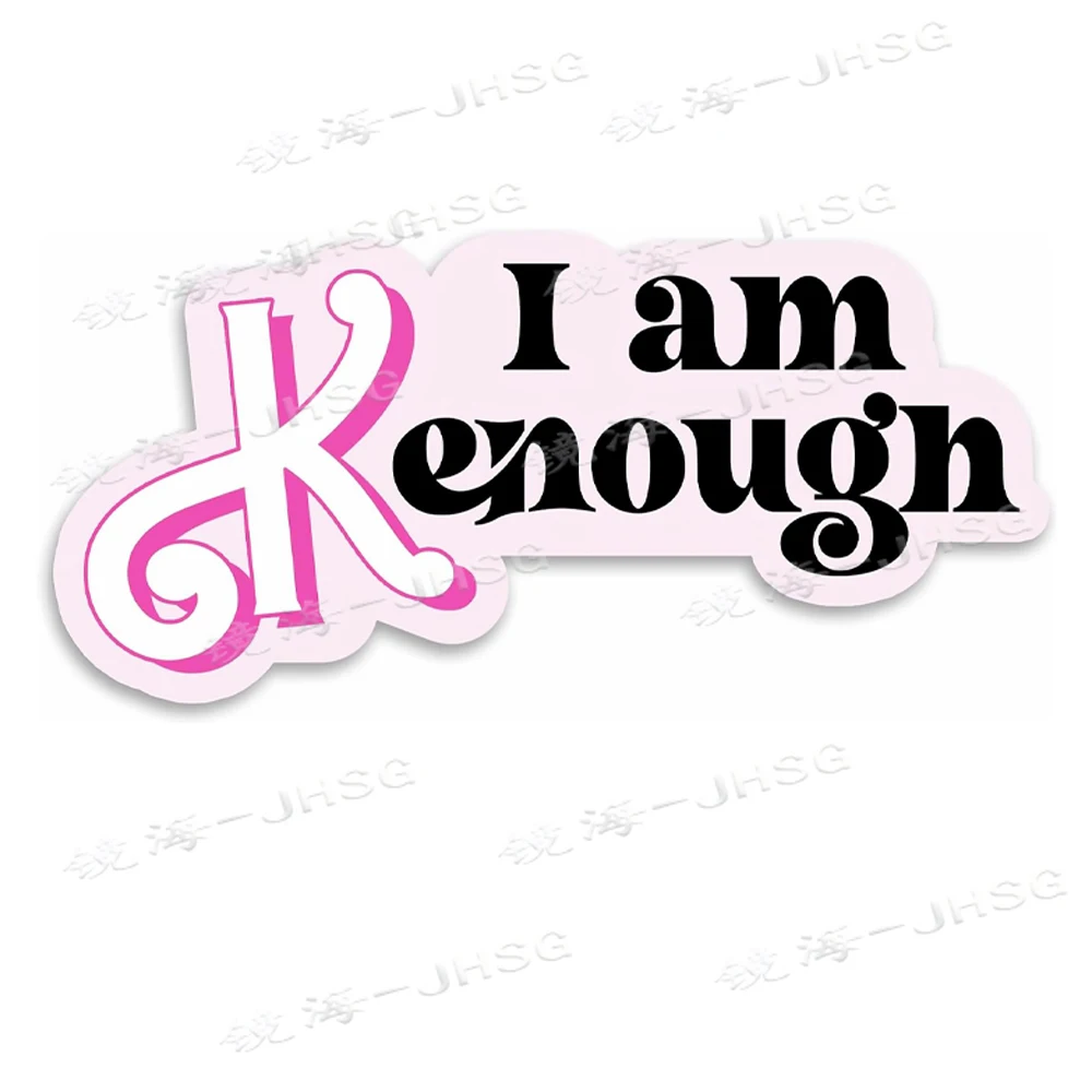 I Am Kenough Movie Quote Sticker Sticker Decal Notebook Car Laptop 5.5x2.5 (Color)