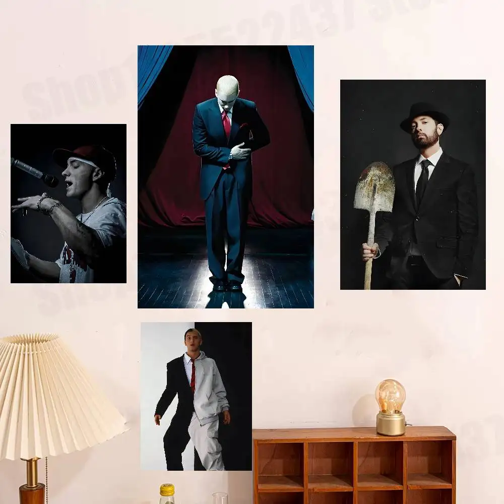 

Rapper E-Eminem Singer Hot Poster HD Art Sticky Wall Waterproof For Bedroom Game Room Wall Home Decor Gifts