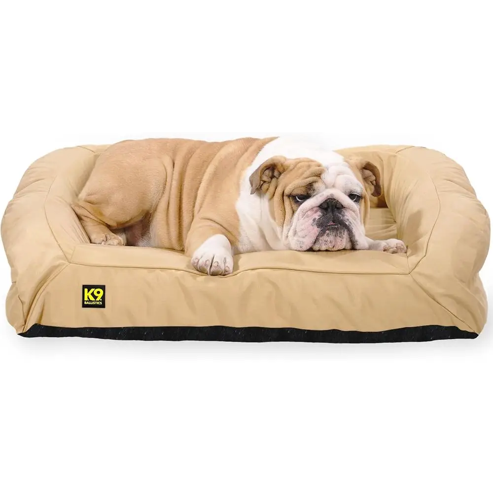 

Medium Supportive Dog Bed with Removable, Washable Cover - Durable, Water-Resistant, Nonskid, 33x27, Sandstone