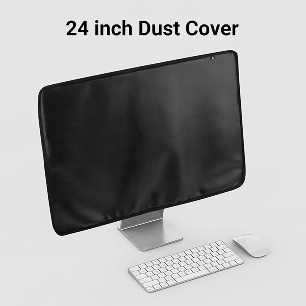 Dust Cover Resilient Waterproof Anti-scratch Desktop Monitor Faux Leather Protective Cover for iMac 24 Inch Thin Easy to Clean