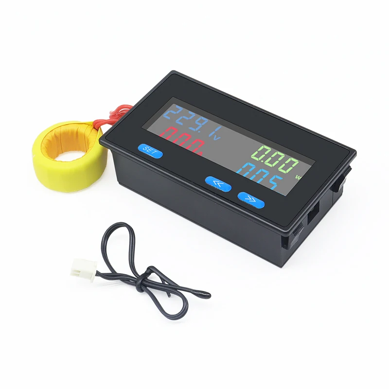 100A 200A AC Single-Phase Electric Power Energy Consumption Meter Temperature Monitoring AC60-300V Voltage Current - view 4