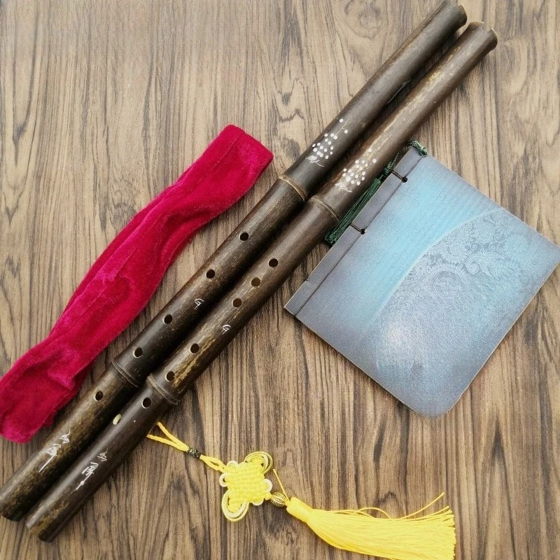 

Beginner Play Xiao 8/6 Hole Purple Bamboo Dongxiao G/F Key Handmade Chinese Vertical Bamboo Flute Professional Performance Xiao