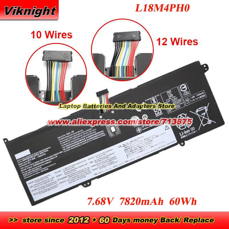 L18M4PH0 Battery L18C4PH0 7.68V 7820mAh 60Wh 5B10T11586 for Yoga C940 C940-14IIL 81Q9 5B10T11585 5B10W67374