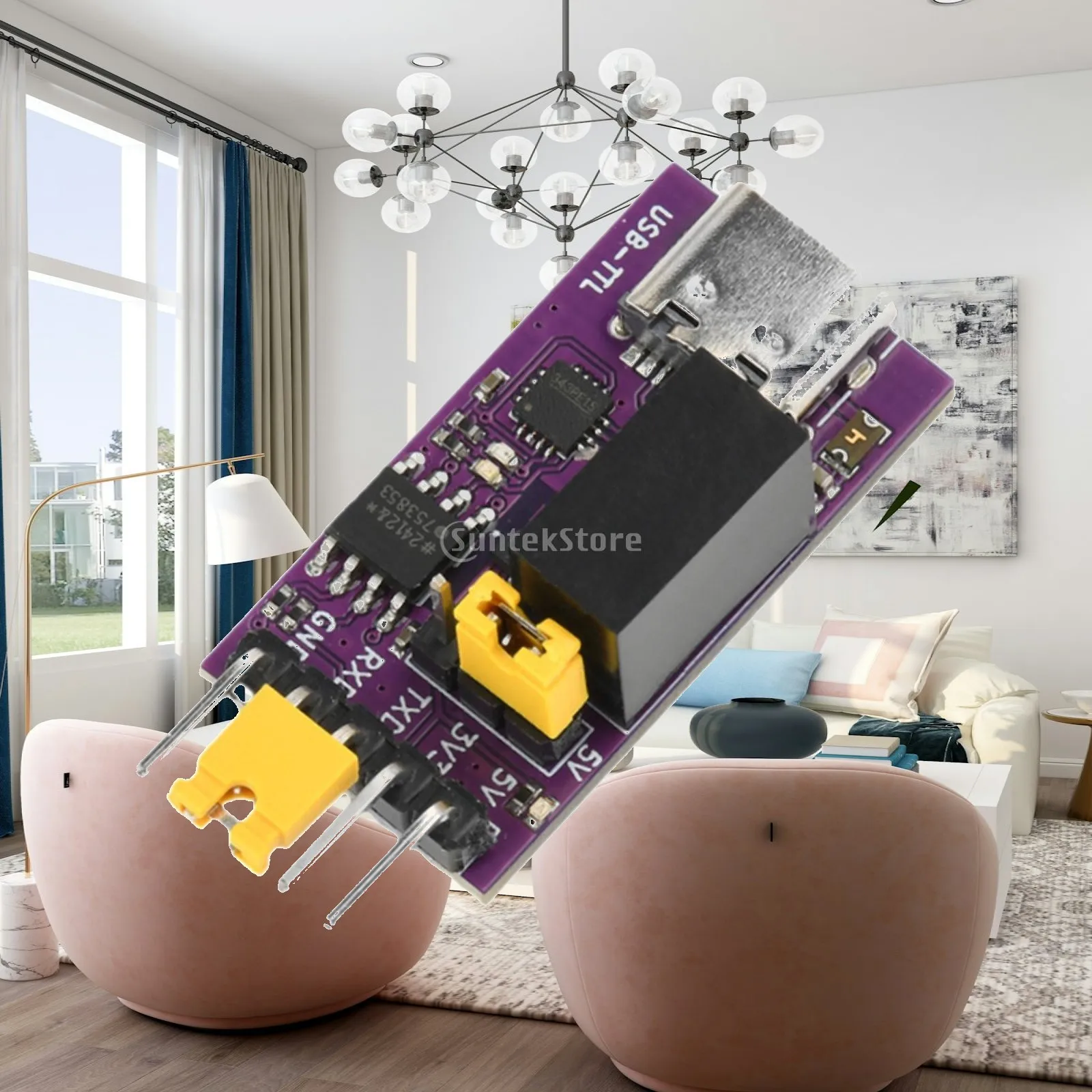 Convenient Compact USB Isolation Module PC Constructed Isolator Board for UART Data Transfer
