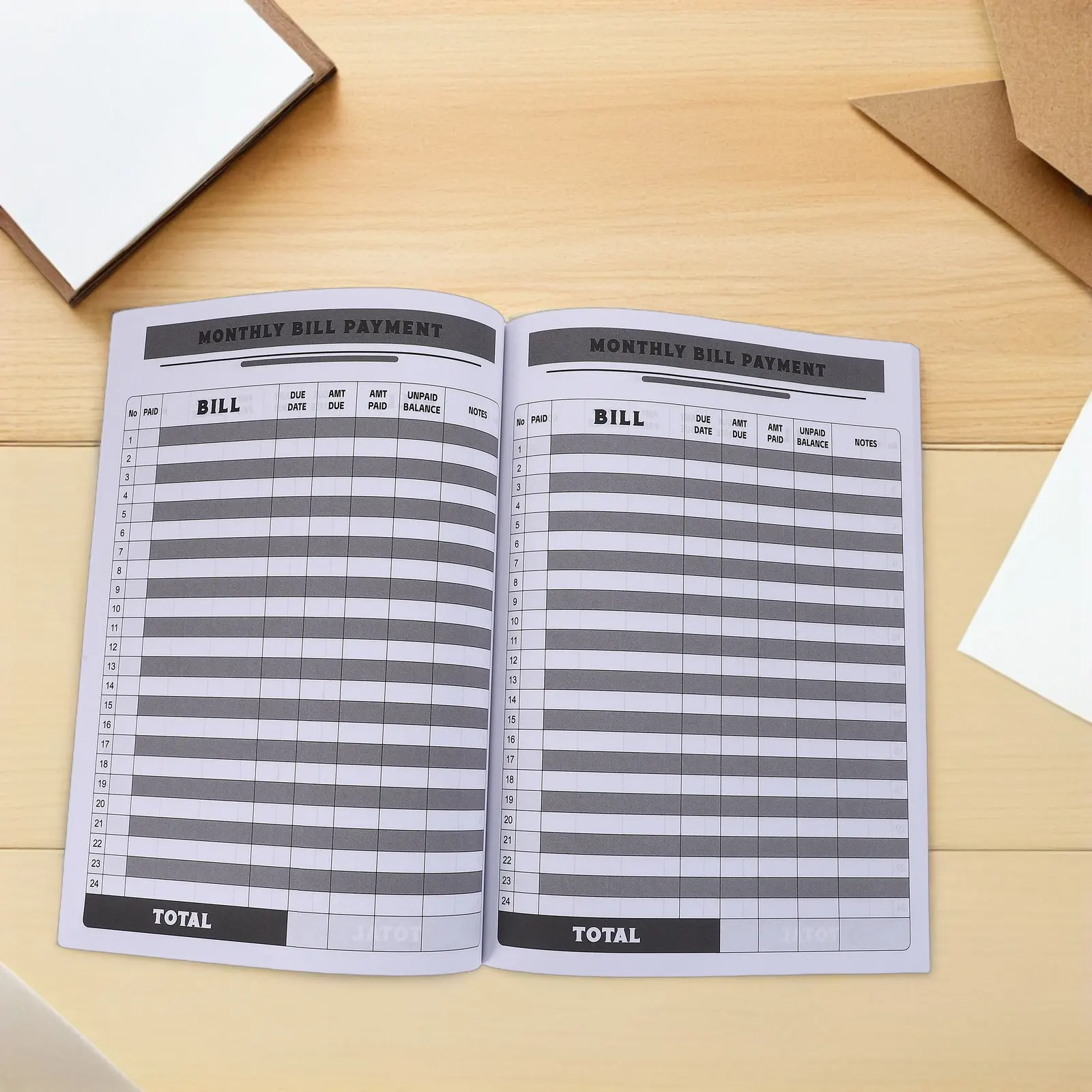 Monthly Bill Payment Tracker Notebook 48-Month Budget Planner Blue Bill Tracking Organizer Monthly Expense Record Book Finance view 6