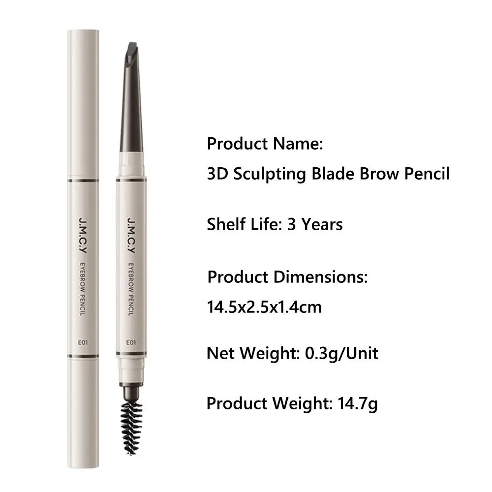 Crayons à sourcils faciles à utiliser sans aiguiser pour femmes, stylo à sourcils à coups définis longue durée, teinte naturelle d'apparence sauvage