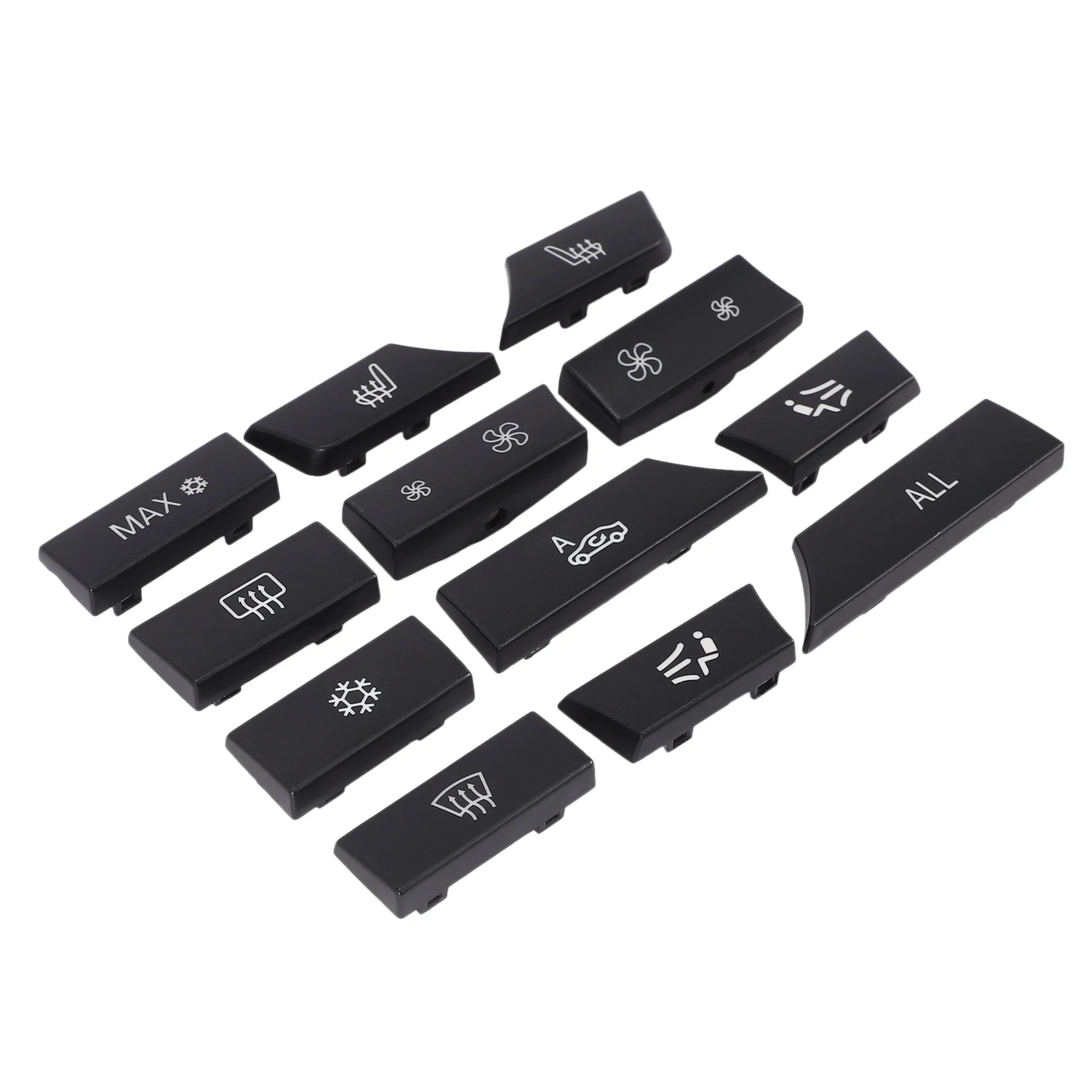 12Pcs Car Auto Air Conditional Button Key Caps A/C Heater Switch Kit Car-Styling For Bmw F10 F07 F02 5 7