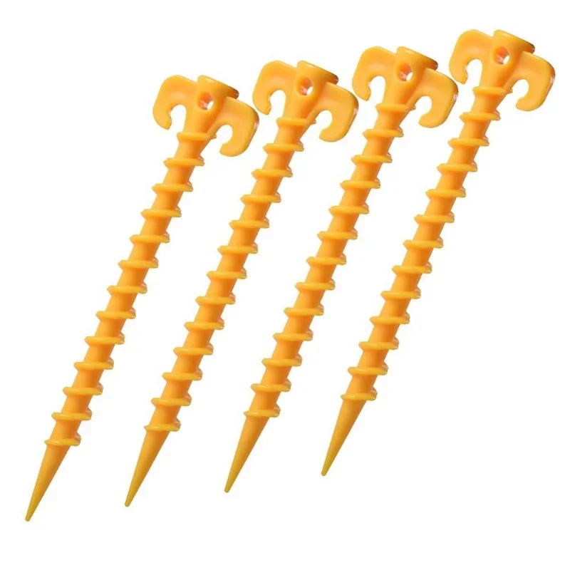 Screw Nails Plastic Sand Nails Travel Beach 1/6 Tent Nails Outdoor Camping Travel