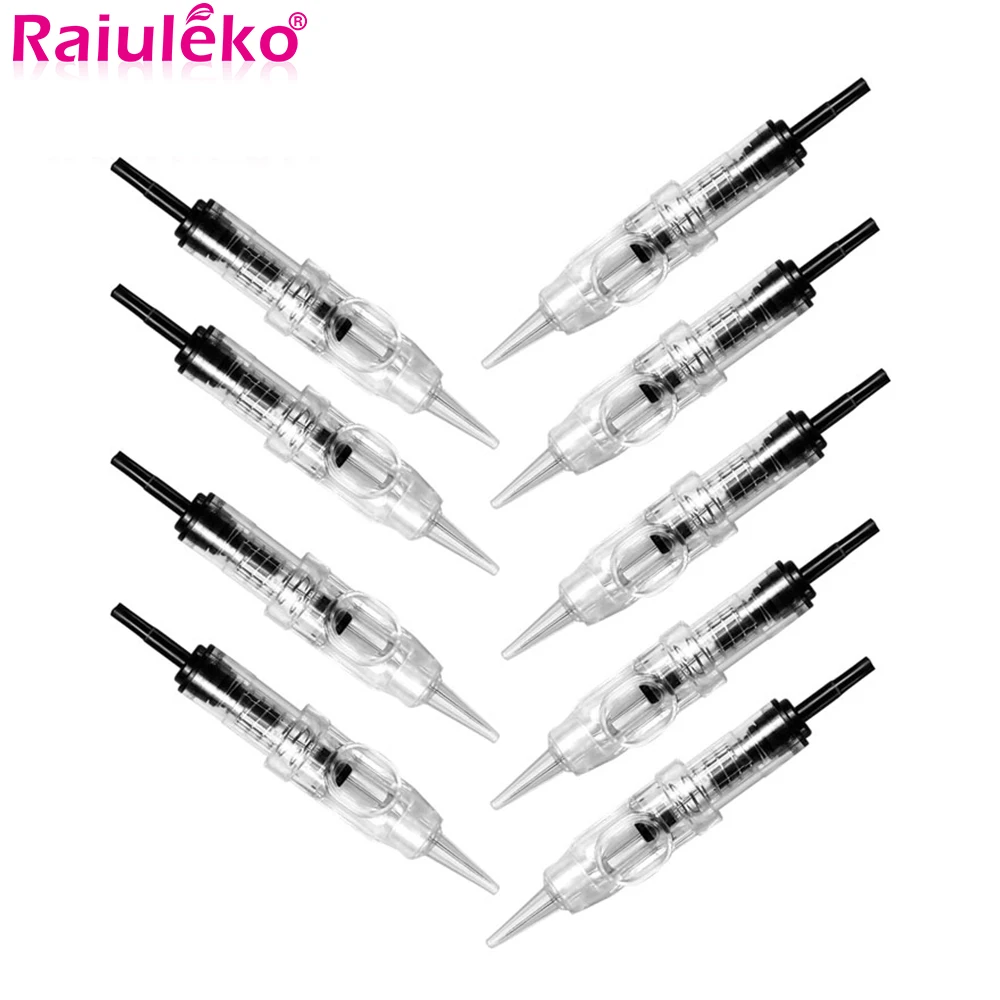 

50/100pcs 0.3mm Cartridge Tattoo Needles Eyebrow Tattoo Needles Disposable Sterilized Semi Permanent Makeup Machine Supplies