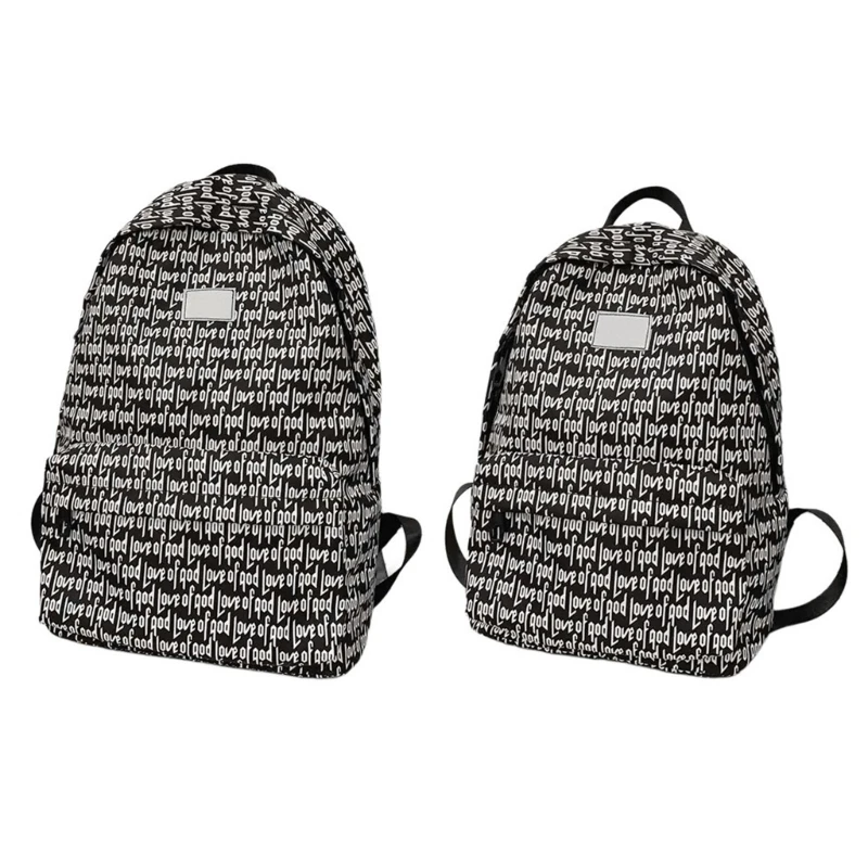 Mochila nailon para mujer, bolso escolar espacioso para libros y suministros con correa cómoda, mochila informal para