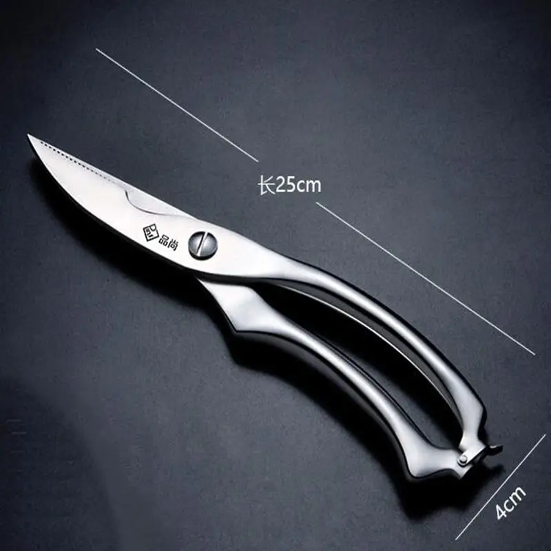 واجب الفولاذ المقاوم للصدأ الدواجن المقصات ل العظام الدجاج اللحوم الأسماك المأكولات البحرية قسط الربيع تحميل الغذاء مقص مقصات مطبخ أدوات