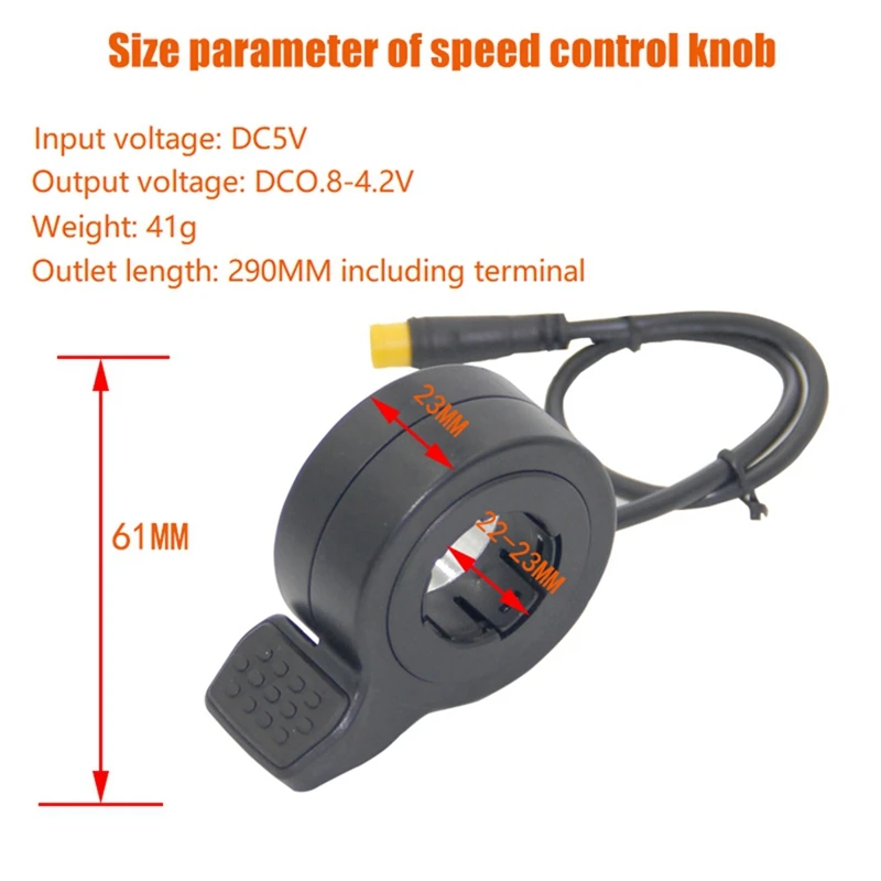 Acceleratore dell'acceleratore con quadrante di velocità per Scooter elettrico compatto e portatile porta comodi accessori per parti di ricambio