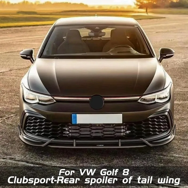 Front Lip Bumper Lip Spoiler For VW Golf 8 MK8 GTI R-Line 2021-2023 Auto Body Kit ABS plastics Clubsport style Retrofitting