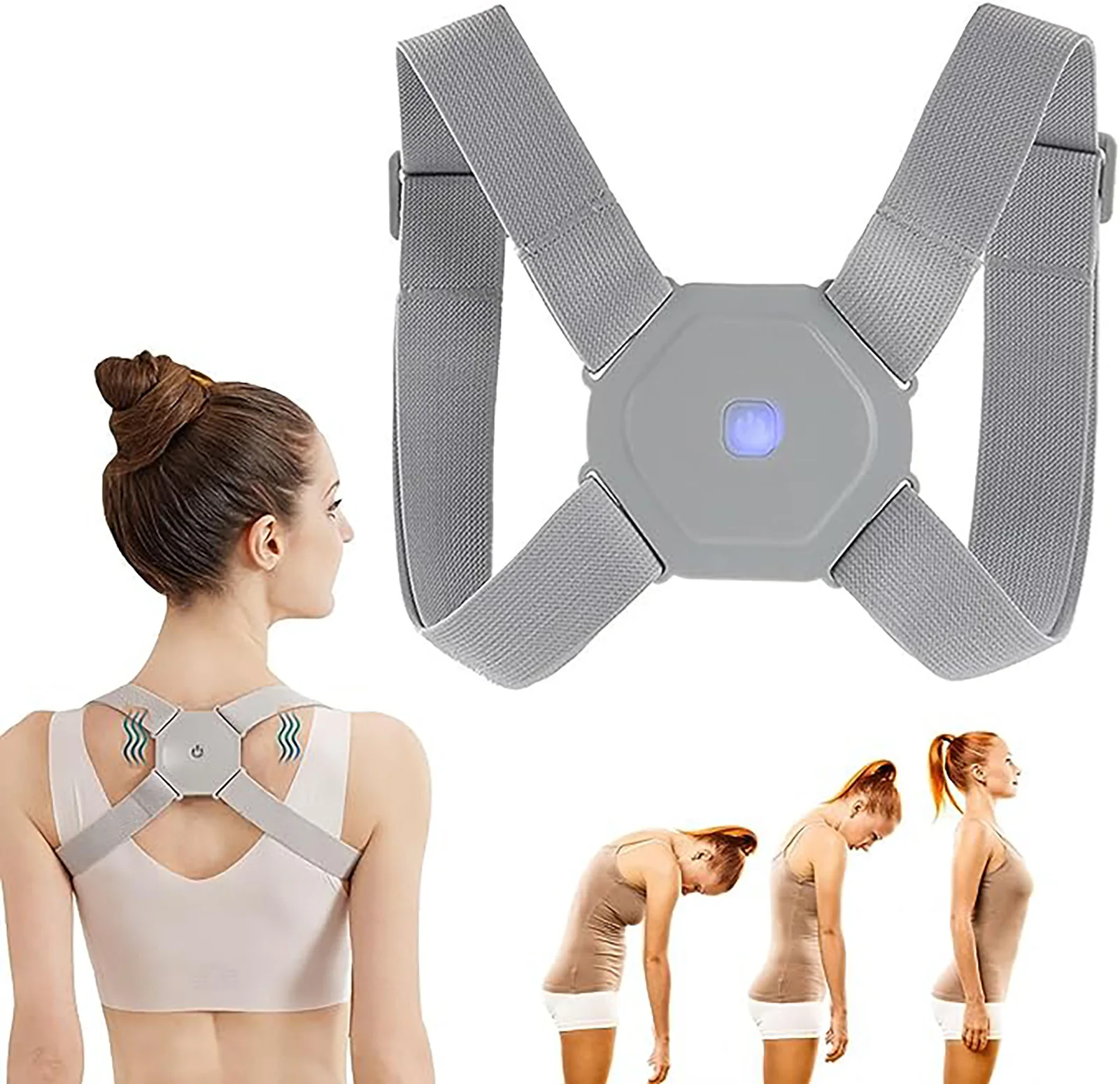 

Intelligent Posture Corrector USB Kids Adults Spine Support Device Suitable for Humpback Lumbar