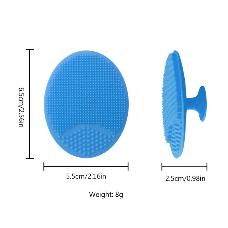 Cepillo baño para bebé, cepillo para costra láctea, cepillo masaje silicona, cepillo exfoliante silicona para piel