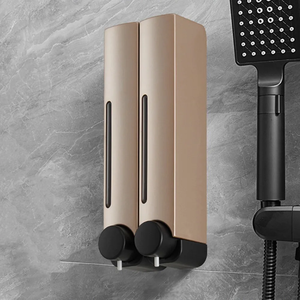 

380ML Liquid Soap Dispenser Wall Mounted Leakproof Shampoo Shower Gel Container Reusable Plastic Hand Sanitizer Dispenser