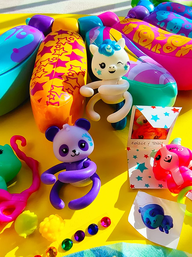 Genuine Surprise Banana Blind Box Animal Elves Banana Figures Toy Girl Fashion Doll Ring Pendant Model Collection  Girl Gifts view 3