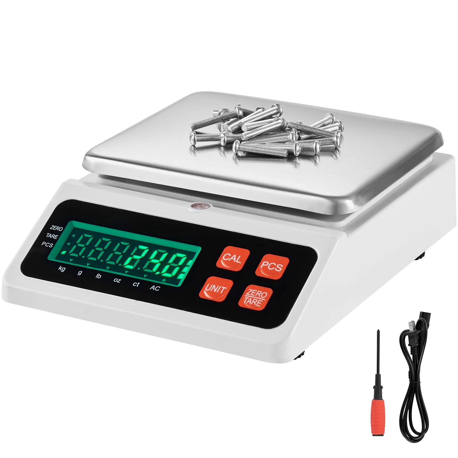 

SucceBuy 10kgx0.1g Digital Counting Scale Electronic Laboratory Balance with LED Screen Table Top Scale for Industrial Weighing