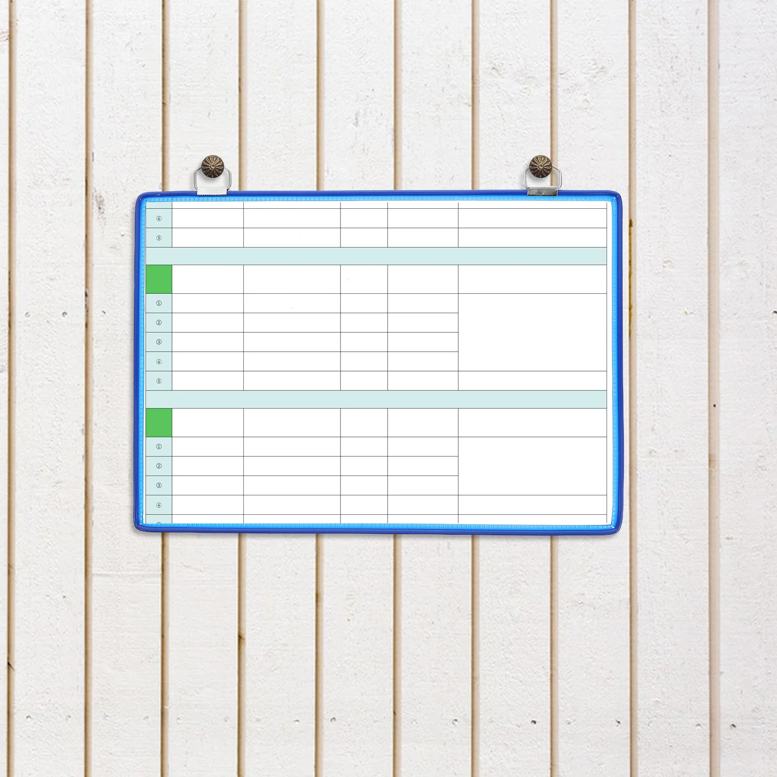 Organizador de arquivo para pendurar na parede, bolsa transparente, armazenamento de documentos de grande capacidade, design de gancho duplo, material de escritório, multiuso interno