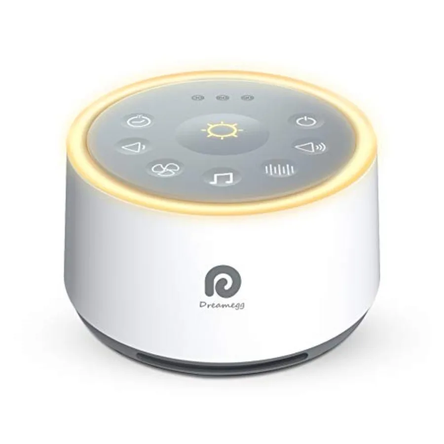 

Устройство для сна Dreamegg D1 Sound Machine Baby - белое, с ночником, 24 высококачественными звуками, таймером и функцией памяти.