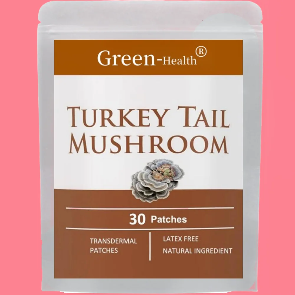 Turkey Tail Mushroom Transdermal Patches Promotes Balanced Immune and Digestive System 30 Patches