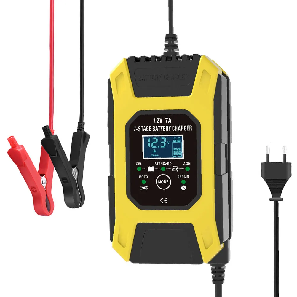 

7 Stage Fully Automatic Automotive Battery Charger with Polarity Protection Over Voltage Temperature Safety for Car Motorbike