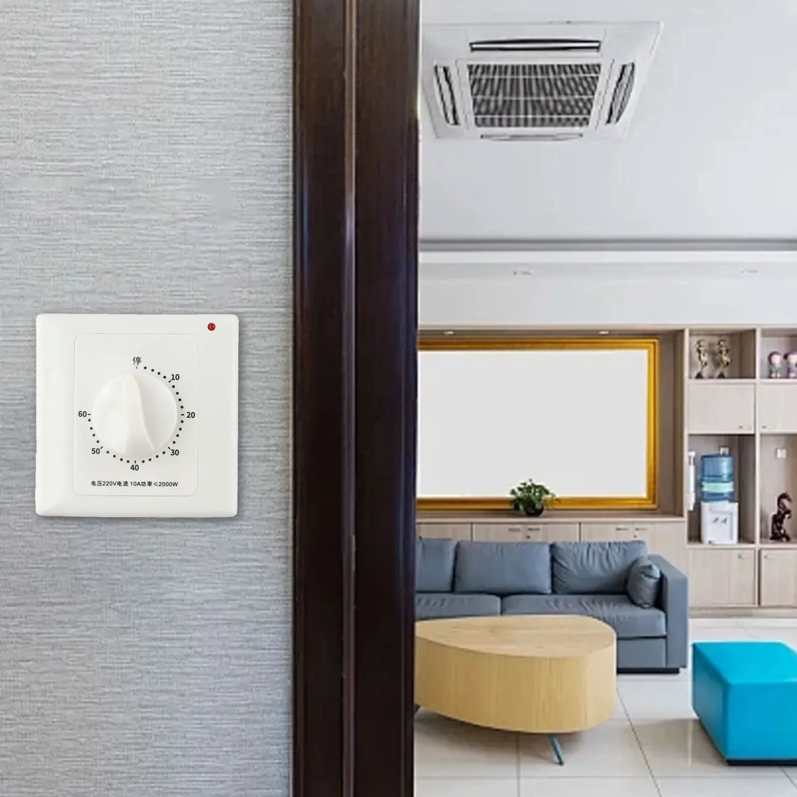 Mechanical and Electronic Timer Switch with Countdown Function for Household Devices High Accuracy and Easy Operation