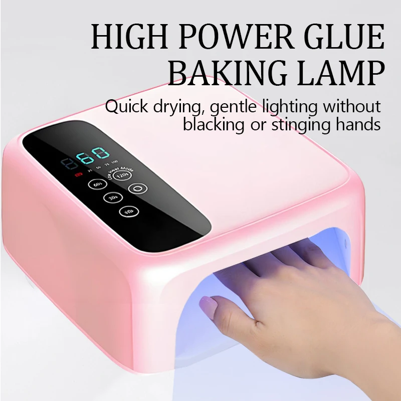 Lâmpada led sem fio para unhas, recarregável uv, 15600mah, gel profissional, secador de unhas, lâmpada curvadora para todos os esmaltes em gel