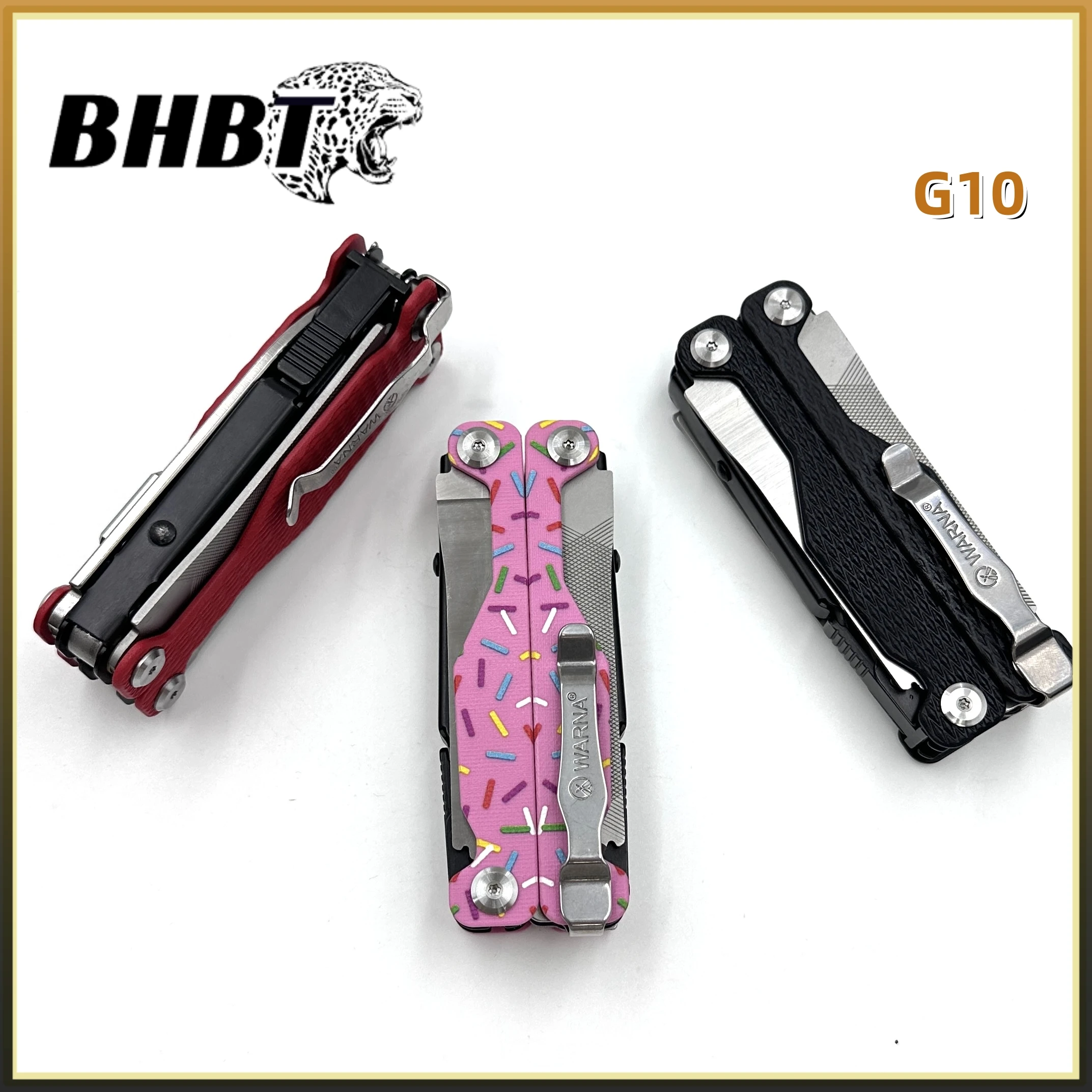 BHBT G10 Folding Multitool Pliers Multi-functional Combination Tool Pliers Folding Scissors EDC Outdoor Equipment Swiss