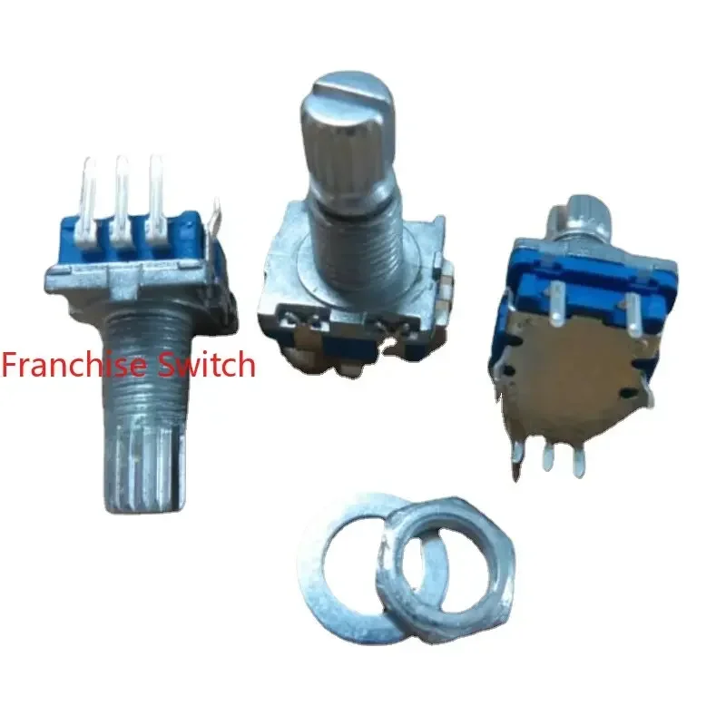 10PCS 360 ° Encoder Coding Switch Pulse Potentiometer 20 Bit 15mm Spline With