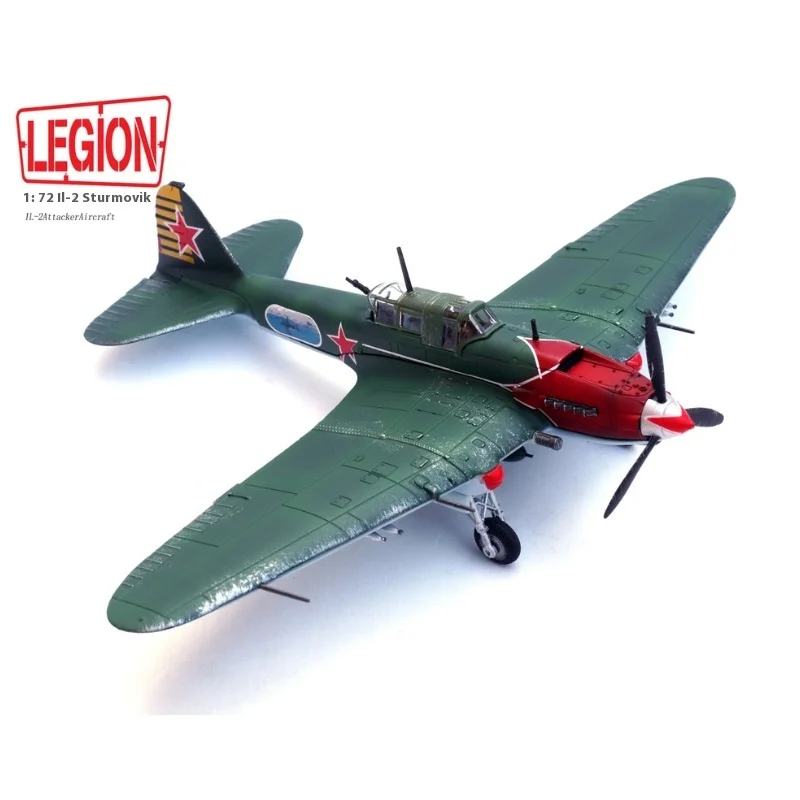 1:72 IL-2 Sturmovik Diecast Model Aircraft WWII Soviet Attack Bomber Plane 14629LD Full Metal Military Air Force Collection Gift