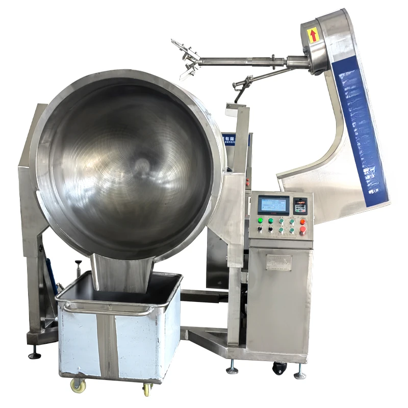 Automatic electromagnetic planet stirring wok Large hot pot frying machine Boiling sauce and paste Commercial automatic